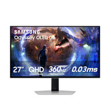 Samsung 27” Odyssey OLED G6 (G60SD) Series Gaming Monitor with QHD & QD-OLED, 360Hz 0.03ms, AMD FreeSync Premium Pro, Anti-Glare, Sleek Design, Cooling System, LS27DG602SNXZA